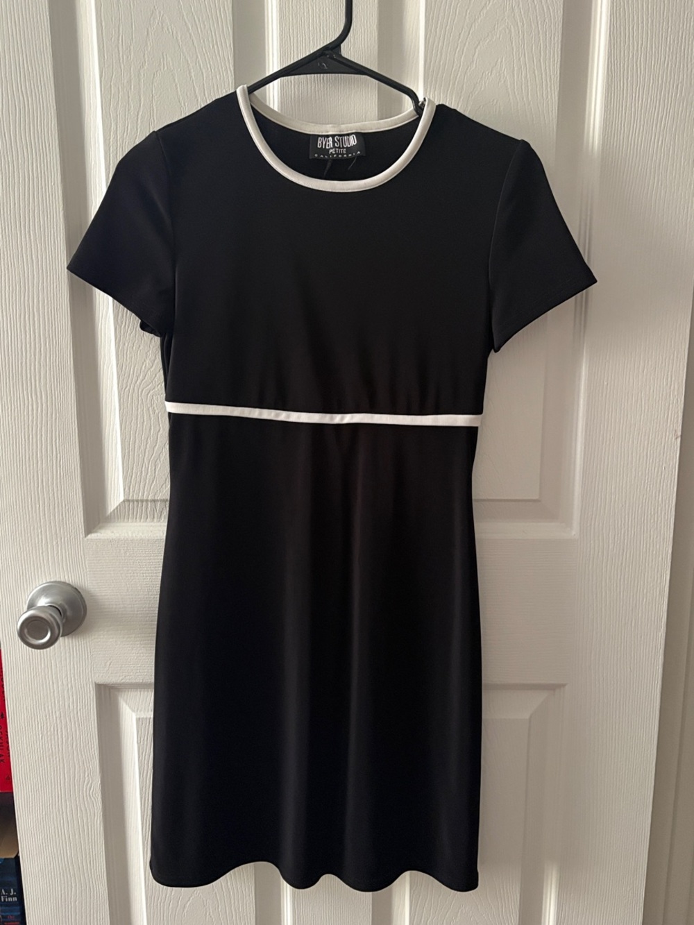 Bay Studio Black Dress with White Accents